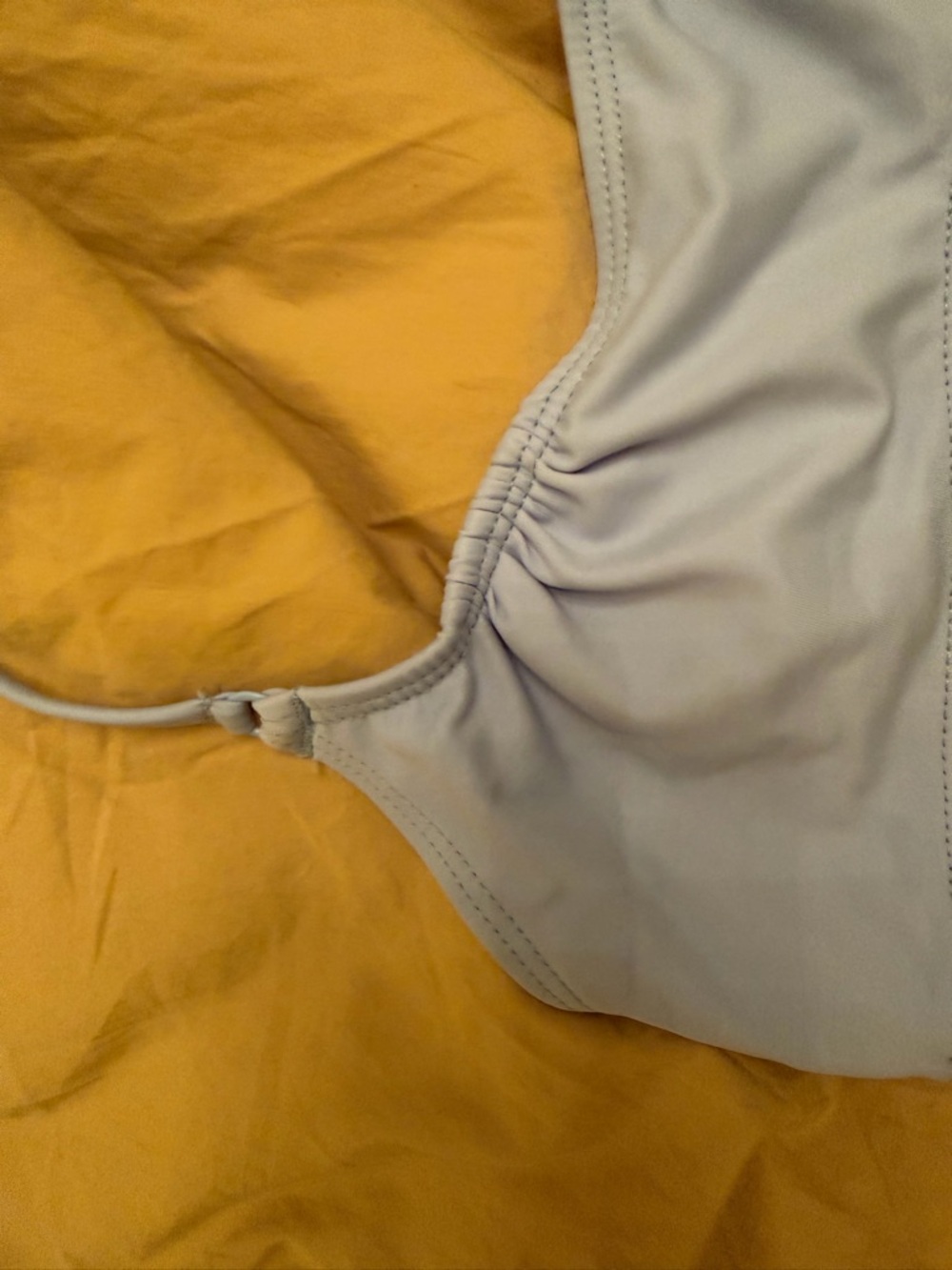 NU SWIM Venus Top and Cleo Bottoms size XS - color is Fish - baby blue - Picture 2 of 6